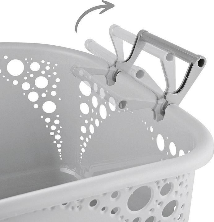 Image du produit Panier à linge 40l empilable gris (40 l)