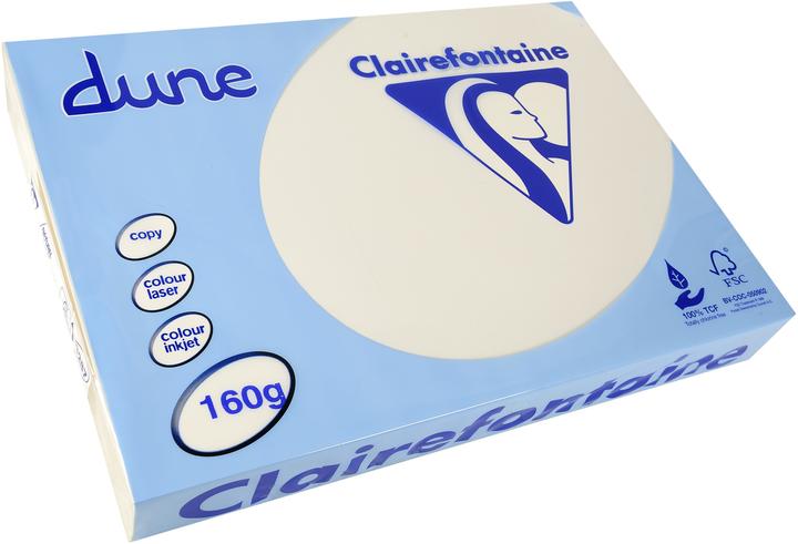 Produktbild Clairefontaine Universalpapier Dune, naturweiss (160 g/m², 250 x, A3)