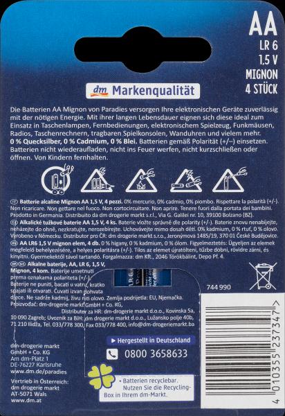 Immagine prodotto Paradies Potenza Alcalina (4 pz., AA)