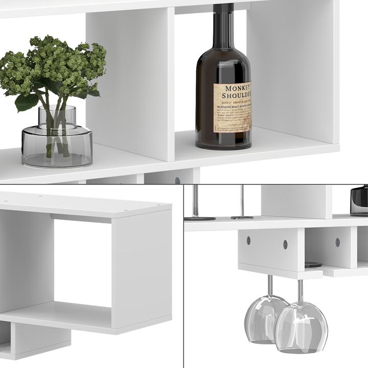 Immagine prodotto Vicco Weinglasregal Vin, Weiss, mit Glashalter