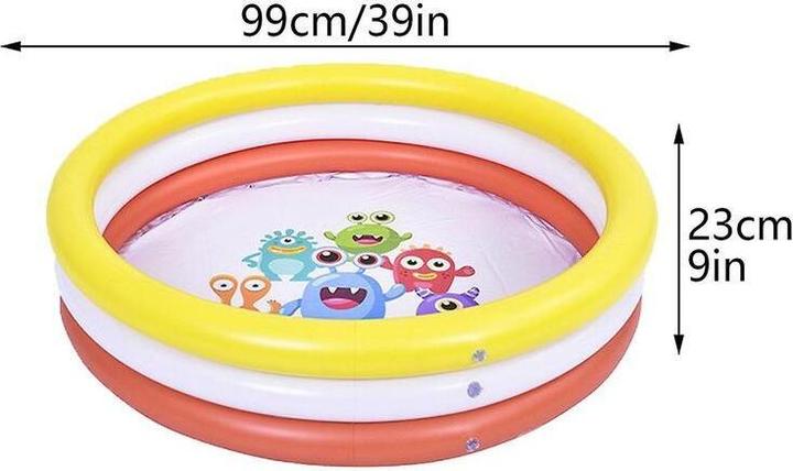Actual product image Jilong Monster 3-ring pool