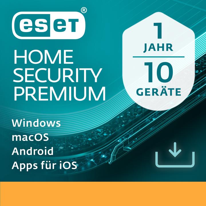 Actual product image ESET Home Security Premium 10U 1Y Download Code (1 User, 10 Devices/Users, 12 months)