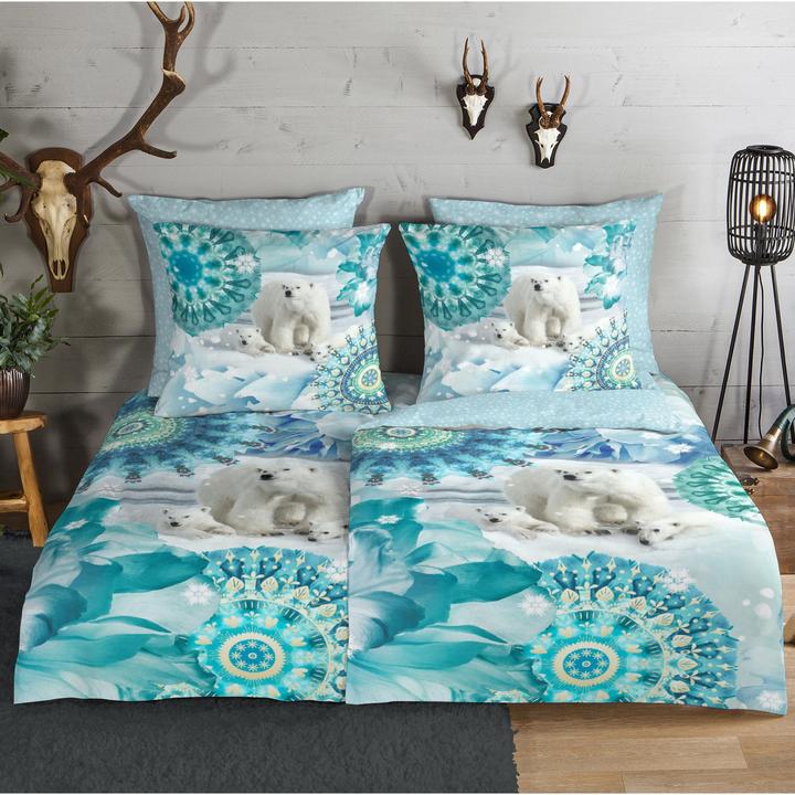 Produktbild HIP Flanell Bettwäsche Seppo blue