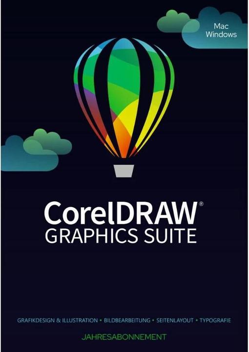 Actual product image Corel Draw Graphics Suite Agnostic Box, Subscr., 1yr, WIN, EN (1 User, 12 months)