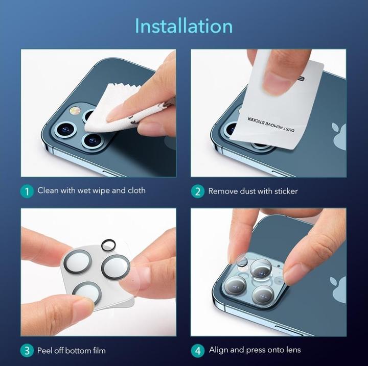 Produktbild Screenguard Camera Protector Apple iPhone 13 Pro Kamera Panzerglas (1 Stück, Apple iPhone 13 Pro)