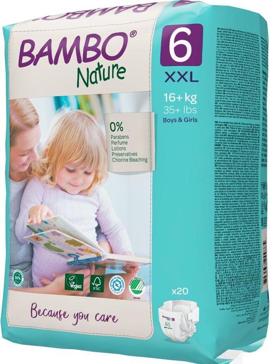 Produktbild Bambo Biowindeln (Gr. 6, Tragepack, 20 Stück)