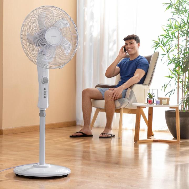 Actual product image InnovaGoods Floor fan with alternating current - 110-138 cm - Timer - 45 W