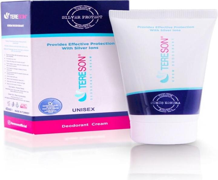 Actual product image Tereson Cream deodorant, long-term protection against body odour with silver ion formula (Crème, Spray)