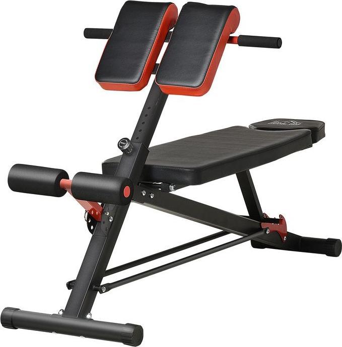 Actual product image Swisshandel24 Weight bench Fitness bench Incline bench Multifunction abdominal trainer Adjustable steel Black