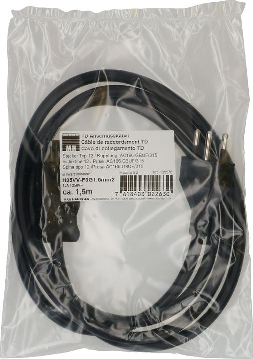 Actual product image Max Hauri Adels TD connection cable H05VV-F3G1.5 type 12 / AC 166 (1.50 m)