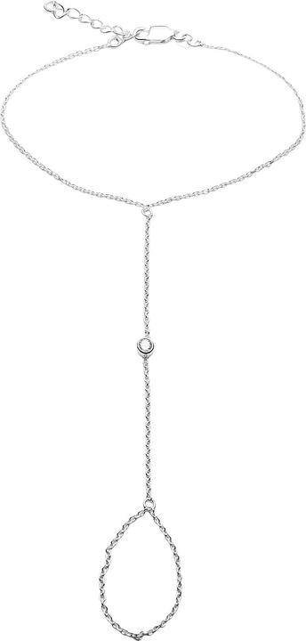 Image du produit Leyda Bracelet Dos De Main Zirconium (20 cm, Argent 925, Pierre synthétique)