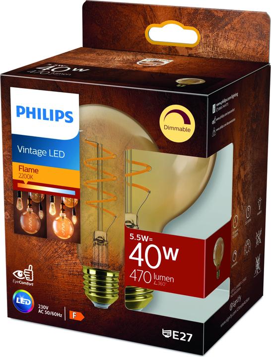 Produktbild Philips Amber (E27, 5.50 W, 470 lm, 1 x, E)