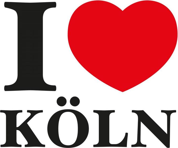 Actual product image Trenddeko I love Cologne (100 x 86 cm)
