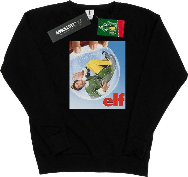 Actual product image Elf Womens/Ladies Snow Globe Poster Sweatshirt (M)
