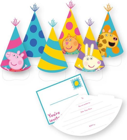 Actual product image Amscan Invitation Peppa Pig