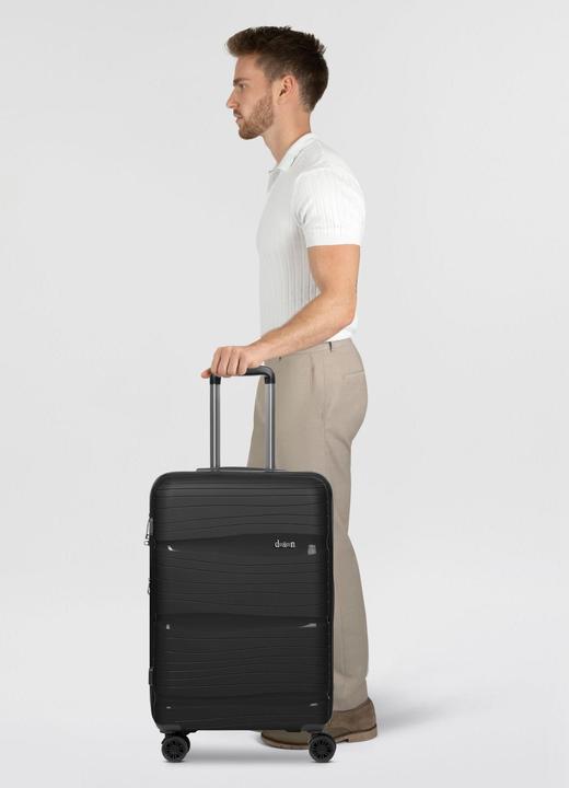 Actual product image D&N Travel Line 4300-Plus 4-wheel trolley M 65 cm with expansion fold (58 l, M (50 - 90l))