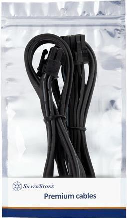 Actual product image Silverstone 8 Pin PCIe to 6+2 Pin PCIe Cable 350mm
