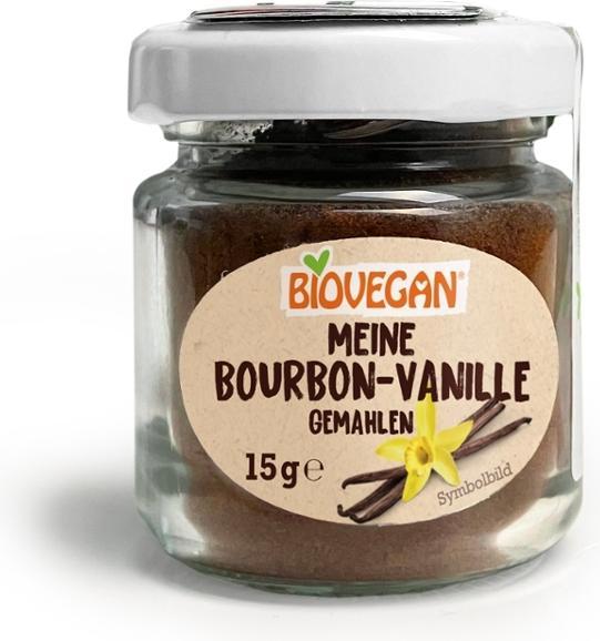Immagine prodotto Biovegan Vaniglia Bourbon macinata in un barattolo biologico (15 g)