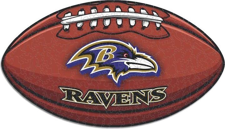 Image du produit Iconic NFL - Baltimore Ravens– Football avec Logo - Puzzle en bois Taille L (500 pièces) (500 pièces)