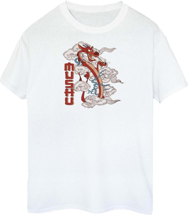 Actual product image Disney Womens/Ladies Mulan Mushu Dragon Cotton Boyfriend T-Shirt (M)