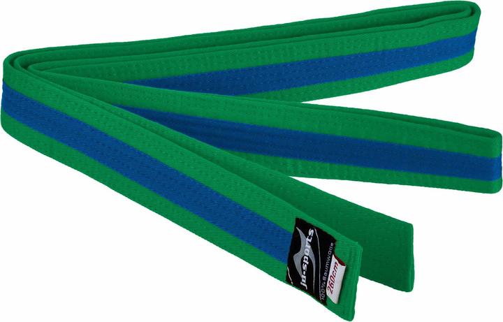 Actual product image Ju-Sports Budo belt green/blue/green