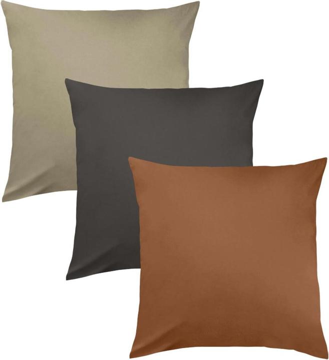 Produktbild Traumschlaf Uni Kissenhülle Monaco 2er Set (Kopfkissenbezug, 80x80 cm)