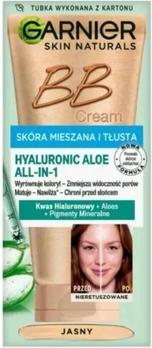 Produktbild Garnier GARNIER Hyaluronic Aloe All-In-1 BB Cream nawilżający krem BB do skóry mieszanej i tłustej Jasny 50m