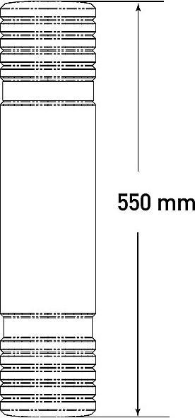 Actual product image Moravia Column and post guard, height 550 mm, from 60 - 85 mm, WxD 126 x 104 mm.