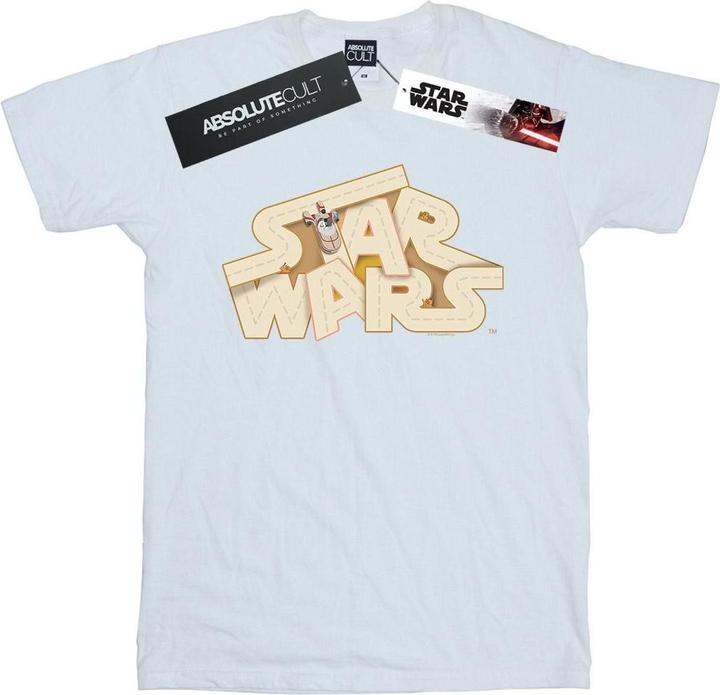 Actual product image Star Wars Boys Tatooine Jumble Logo T-Shirt (128)
