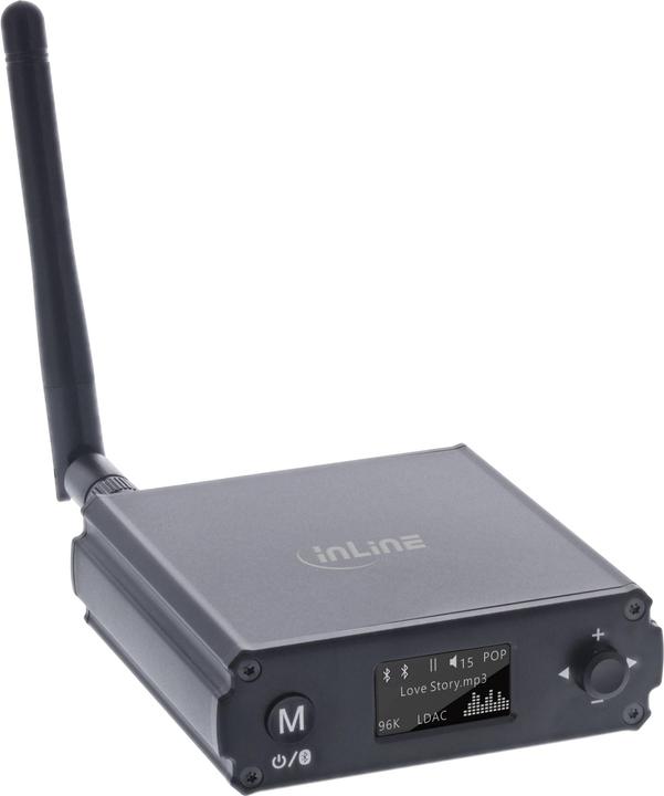 InLine Bluetooth 5.1 HiFi receiver & USB DAC, with LCD (Receiver)