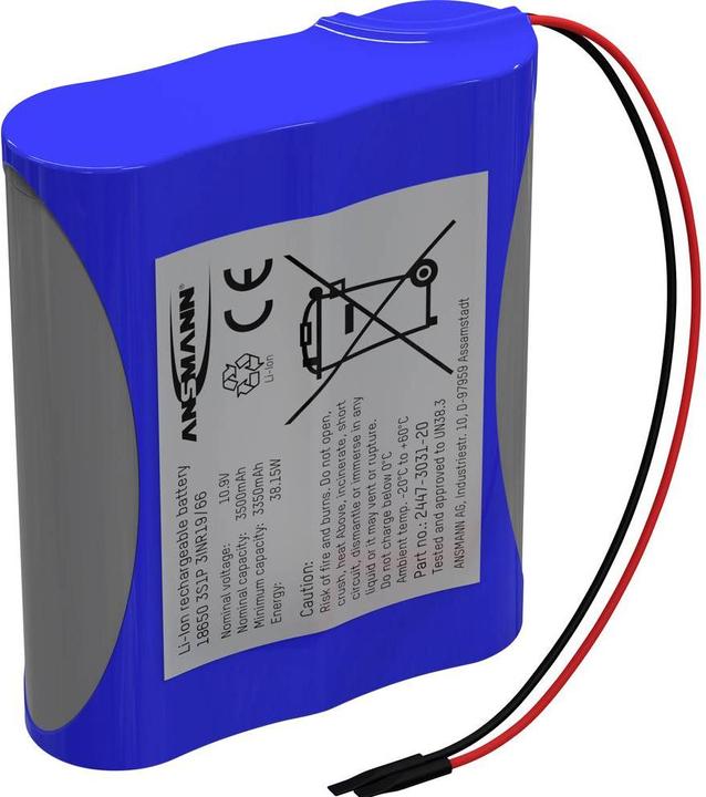 Produktbild Ansmann Li-Ion Battery Pack 3S1P (1 Stk., 18650, 3500 mAh)
