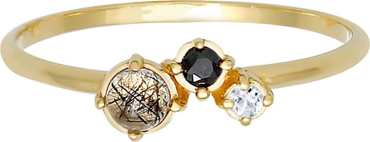 Produktbild Elli DIAMONDS Ring Diamant (0.03 ct.) Topas Turmalin 375er Gelbgold (52, 375/9 K Gold)