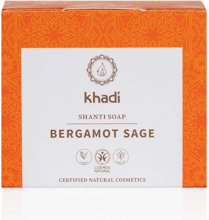 Actual product image Khadi Care soap Bergamot Sage 100 g (Hard soap)