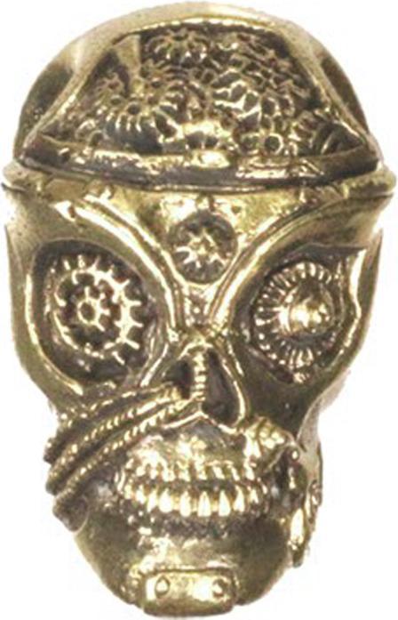 Immagine prodotto Star Piercing Ohrgewicht Schlüsselloch vergoldet Totenkopf Steampunk (Ottone)