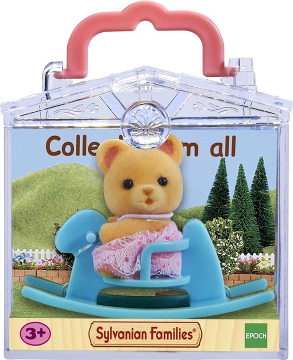 Actual product image Sylvanian Families Baby Carry Case (Bear on Rocking Horse)