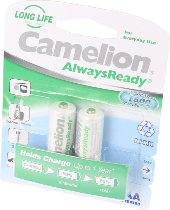 Produktbild Camelion Akku AA, Mignon LR6, HR6, in 2er Blisterverpackung (2 Stk., AA, 800 mAh)