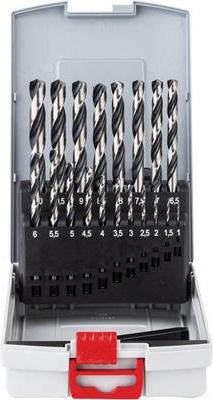 Actual product image Bosch Professional Zubehör HSS twist drill PointTeQ Set (1 mm, 1.5 mm, 2 mm, 2.5 mm, 3 mm, 3.5 mm, 4 mm, 4.5 mm, 5 mm, 5.5 mm, 6 mm, 6.5 mm, 7 mm, 7.5 mm, 8 mm, 8.5 mm, 9 mm, 9.5 mm, 10 mm)