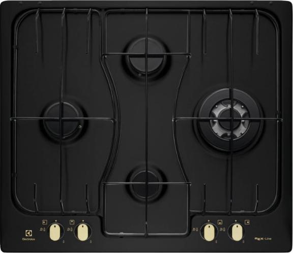 Produktbild Electrolux RGG 6243 LOR Kochfeld Schwarz Einbau-Gasherd(e) 4 Kochstellen
