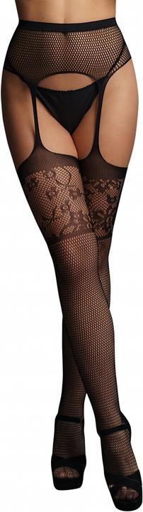 Actual product image Le Désir Garterbelt stockings with lace top - O/S (One size)