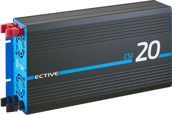 Produktbild Ective CSI 20 Sinus-Wechselrichter 2000W 24V mit Netzvorrangschaltung und Ladegerät (CH-Stecker)