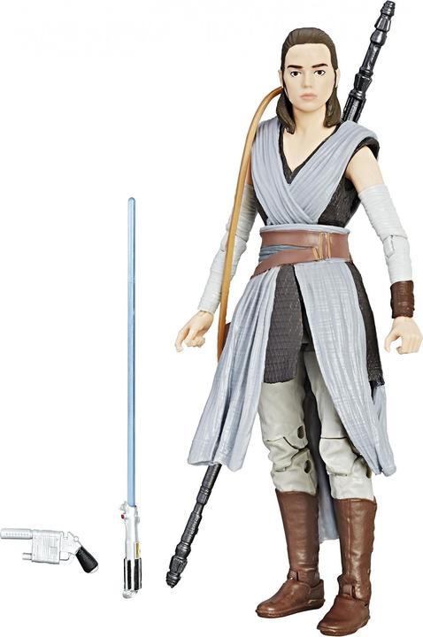 Actual product image Hasbro Star Wars The Last Jedi Black Series Wave 23 Rey Action Figure (Jedi Training)