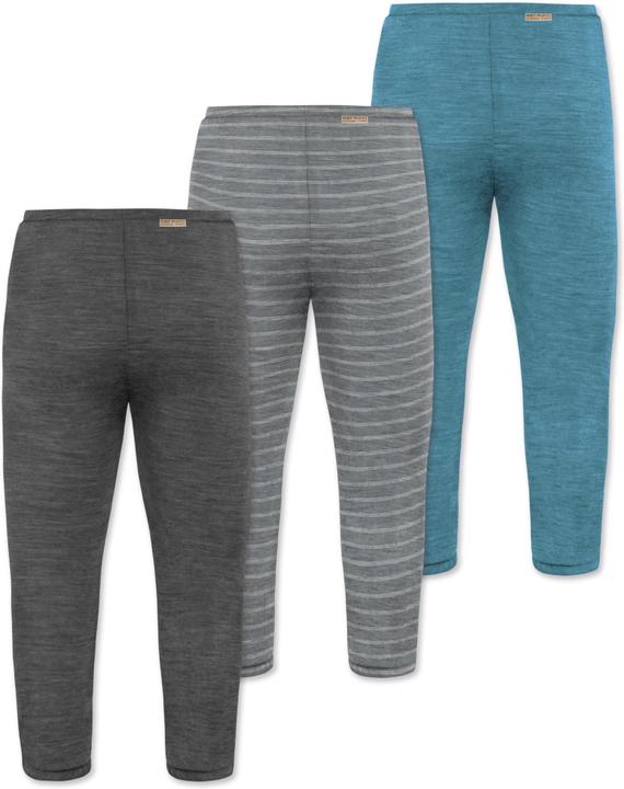 Immagine prodotto Normani Confezione da 3 pantaloni baby merino con piedini - 9543 (68)
