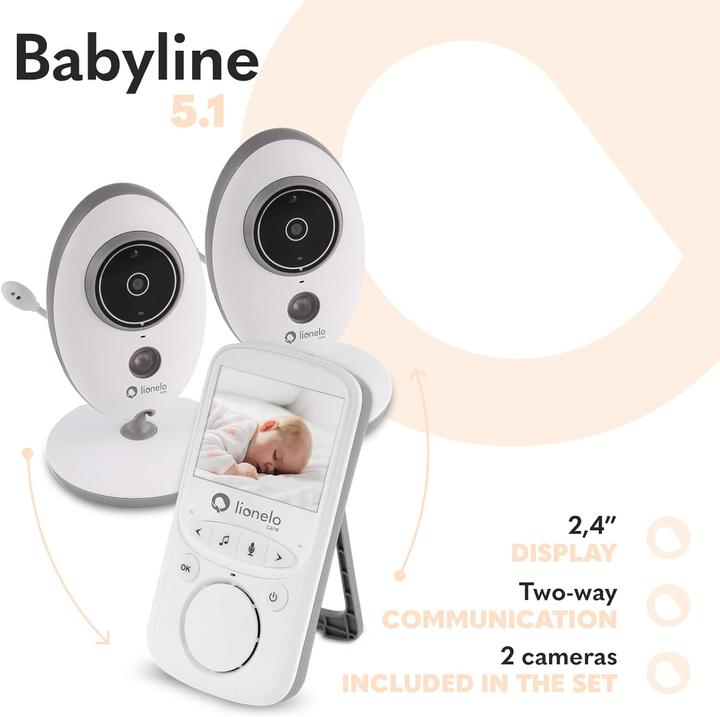 Actual product image Lionelo Baby monitor with camera (Video & Audio, 300 m)