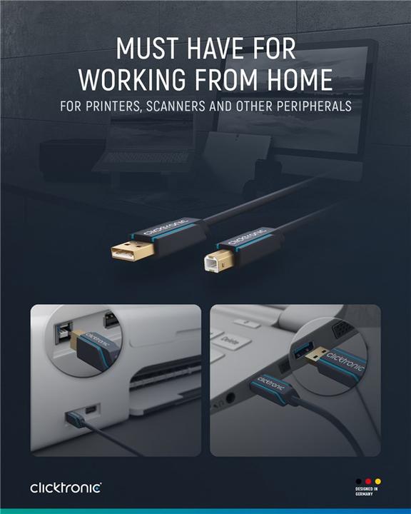 Actual product image clicktronic Hi-Speed 2.0 (3 m, USB 2.0)