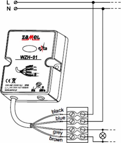 Immagine prodotto Zamel Interruttore crepuscolare custodia ermetica WZH-01