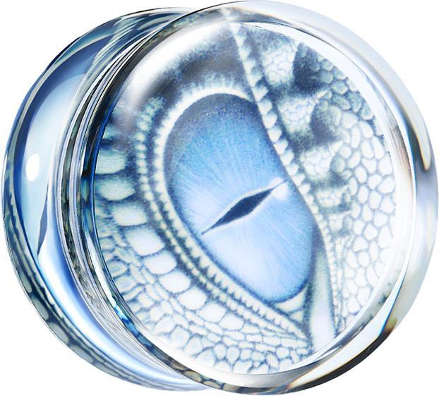 Actual product image Star Piercing Flared Plug transparent dragon eye (without brass, Acrylic)