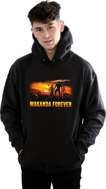 Actual product image Mens Black Panther Wakanda Forever Hoodie (S)
