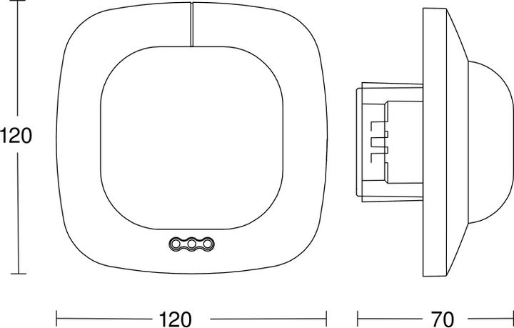 Produktbild Steinel Präsenzmelder IR Quattro HD (8 m)