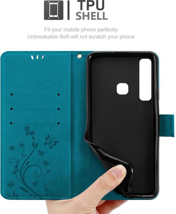 Image du produit Cadorabo Couverture du livre de fleurs (Samsung Galaxy A9 (2018))