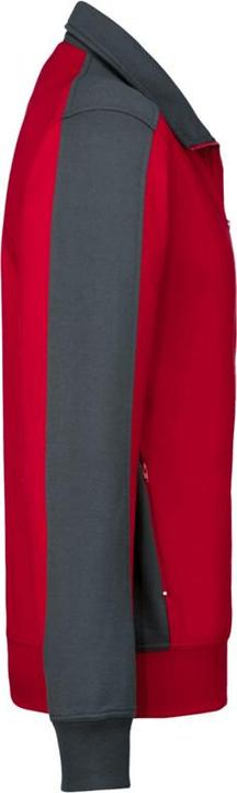 Actual product image Hakro Sweat jacket Contrast Perf red/anthracite size XL (XL)